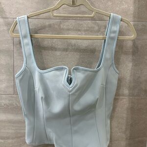 Paris Georgia Diamond Singlet in mineral blue SMALL